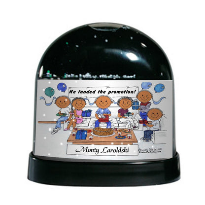 Party, Male - Friendly Folks Personalized Snow Globe