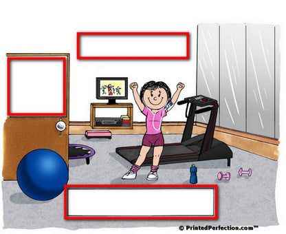 Aerobics, Female - Friendly Folks Personalized Snow Globe