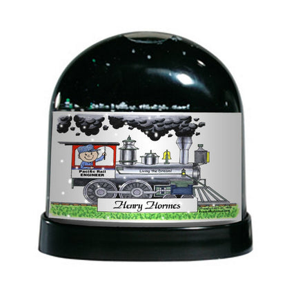 Train Engineer, Male - Friendly Folks - Snow Globe