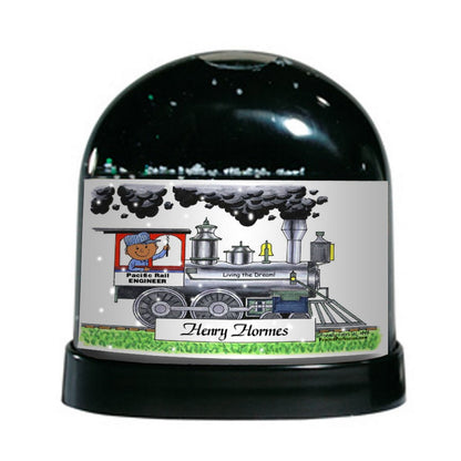 Train Engineer, Male - Friendly Folks - Snow Globe