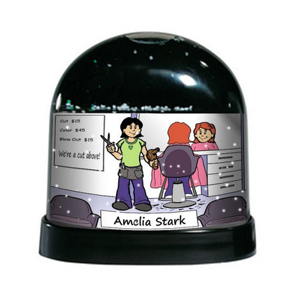 hair-stylist-female-ntt-personalized-snow-globe