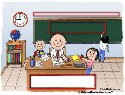 School Teacher - Elementary & Primary School, Male - Friendly Folks Personalized Snow Globe