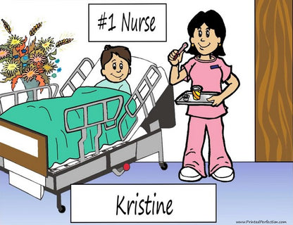Nurse, Female with Child Patient - NTT Personalized Snow Globe