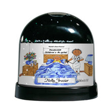 Nurse, Female with Child Patient - Friendly Folks Personalized Snow Globe