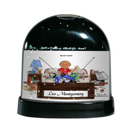 Couch Potato, Male - Friendly Folks Personalized Snow Globe