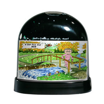 Grandmother - Friendly Folks Personalized Snow Globe