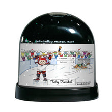 Ice Hockey Player - Friendly Folks Personalized Snow Globe