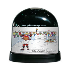 Ice Hockey Player - Friendly Folks Personalized Snow Globe