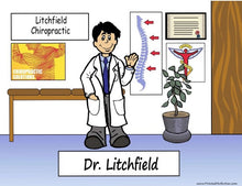Chiropractor, Male - NTT Personalized Snow Globe