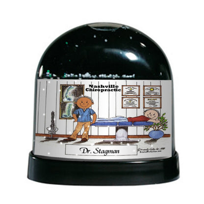 Chiropractor, Male - Friendly Folks Personalized Snow Globe