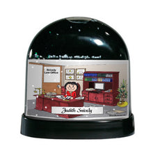 Attorney, Lawyer, Female - Friendly Folks Personalized Snow Globe