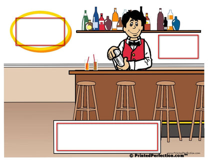 Bartender, Male - NTT Personalized Snow Globe