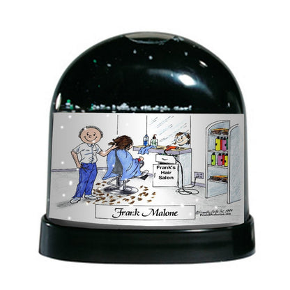 Hair Stylist, Male - Friendly Folks Personalized Snow Globe