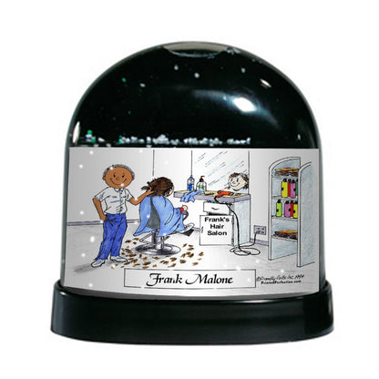 Hair Stylist, Male - Friendly Folks Personalized Snow Globe