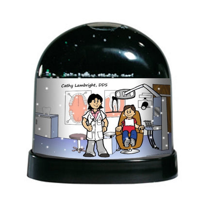 dentist-female-ntt-personalized-snow-globe