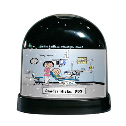 Dentist, Female - Friendly Folks Personalized Snow Globe