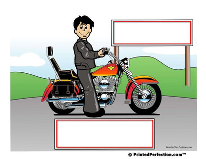 Motorcycle Lover, Male - NTT Personalized Snow Globe