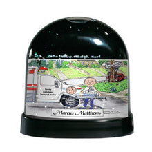 EMT - Paramedic, Male - Friendly Folks Personalized Snow Globe