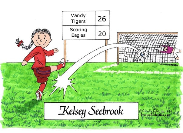 Soccer Player, Female - Friendly Folks image 0