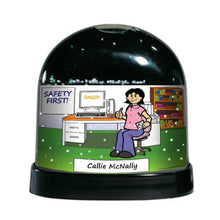 Office, Computer User, Female - NTT Personalized Snow Globe