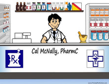 Pharmacist, Male - NTT Personalized Snow Globe
