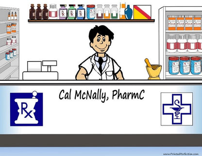 Pharmacist, Male - NTT Personalized Snow Globe
