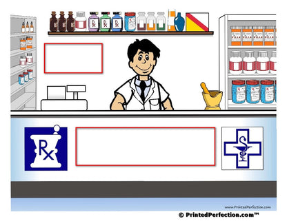 Pharmacist, Male - NTT Personalized Snow Globe