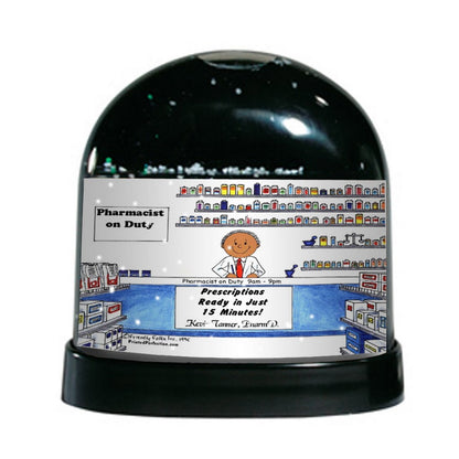 Pharmacist, Male - Friendly Folks - Snow Globe