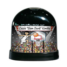 Basketball Player (white uniform), Female - NTT Personalized Snow Globe