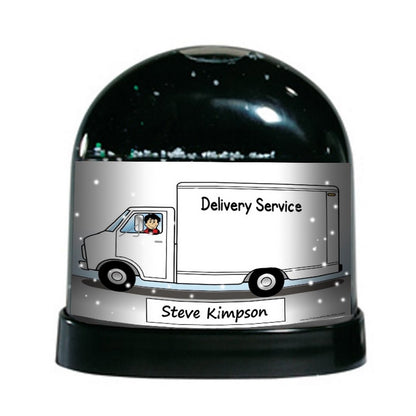 Delivery Truck Driver, Male - NTT Personalized Snow Globe