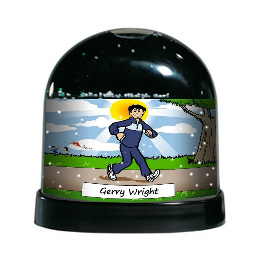 jogger-male-ntt-personalized-snow-globe
