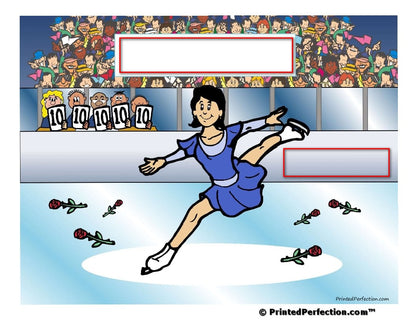 Ice Skater, Female - NTT Personalized Snow Globe