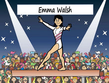 Gymnastics, Gymnast, Female - NTT Personalized Snow Globe