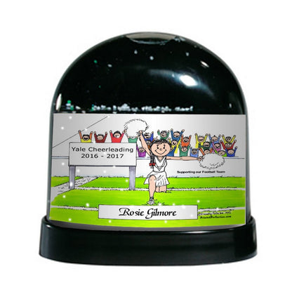 Cheerleader, Female - Friendly Folks Personalized Snow Globe