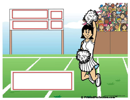Cheerleader, Female - NTT Personalized Snow Globe