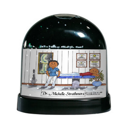 Chiropractor, Female - Friendly Folks Personalized Snow Globe