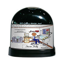 Architect, Engineer, Male - Friendly Folks Personalized Snow Globe