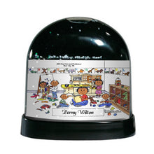 Day Care Worker - Pre-K Teacher, Female - Friendly Folks Personalized Snow Globe
