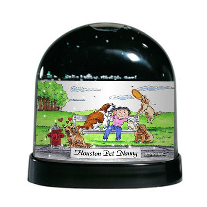 Dog Lover, Female - Friendly Folks Personalized Snow Globe