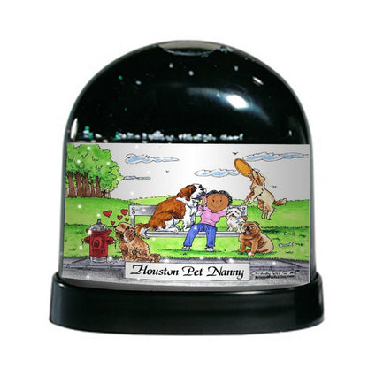 Dog Lover, Female - Friendly Folks Personalized Snow Globe