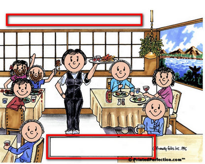Waitress - Friendly Folks Personalized Snow Globe