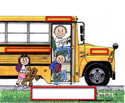 School Bus Driver, Male - Friendly Folks Personalized Snow Globe