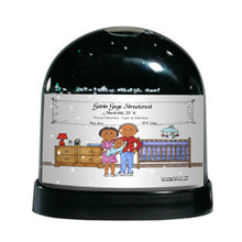 New Baby Boy - Friendly Folks Personalized Snow Globe