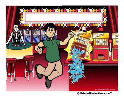 Gambler, Male - NTT Personalized Snow Globe