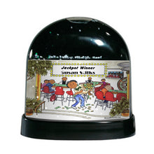 Gambler, Female - Friendly Folks Personalized Snow Globe
