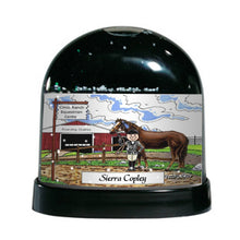 Horse Lover, Female - Friendly Folks Personalized Snow Globe