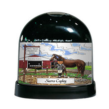 Horse Lover, Female - Friendly Folks Personalized Snow Globe