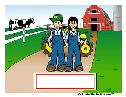 Farmer Couple, NTT Personalized Snow Globe