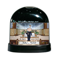 Priest, Male - Friendly Folks  Personalized Snow Globe