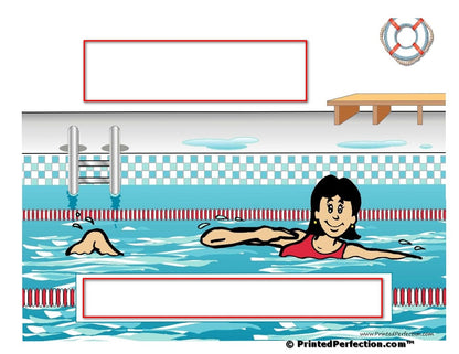 Swimmer, Female - NTT Personalized Snow Globe